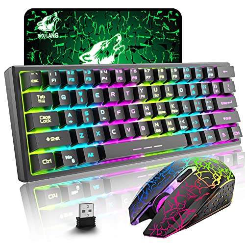 ZIYOU LANG T61 Wireless Gaming Keyboard and Mouse Combo