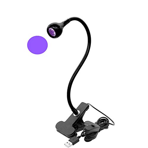 ZOELASS UV LED Black Light fixtures with Gooseneck and Clamp