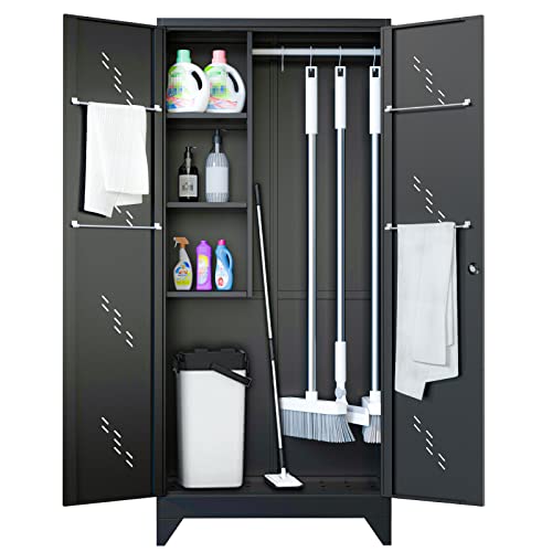 ZONLESON Storage Cabinet with Doors and Shelves