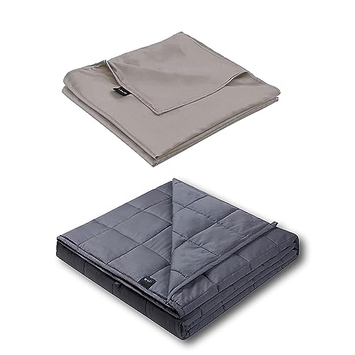 ZonLi Bundle Weighted Blanket with Bamboo Duvet Cover