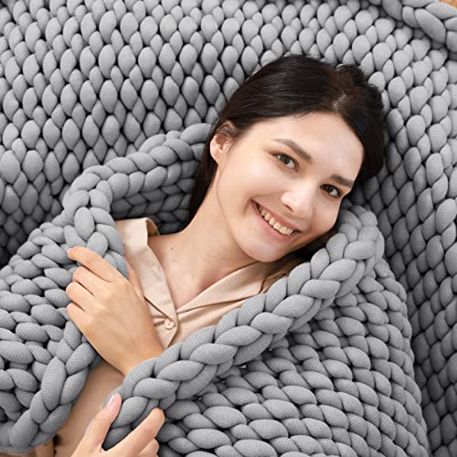 ZonLi Knitted Weighted Blanket - Unique Design for Comfortable Sleep