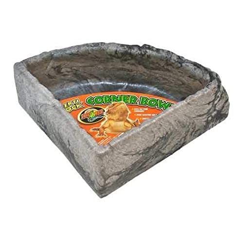 Zoo Med Reptile Rock Corner Water Dish, Large - Assorted colors