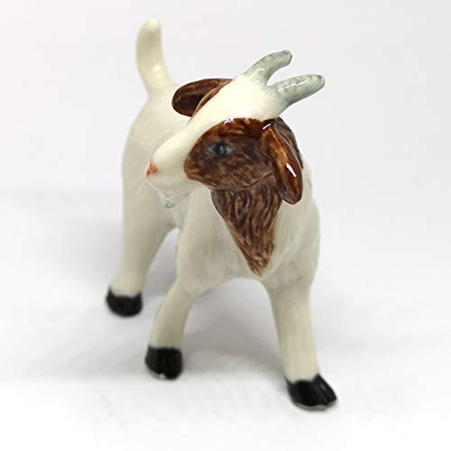 ZOOCRAFT Ceramic White Goat Figurine