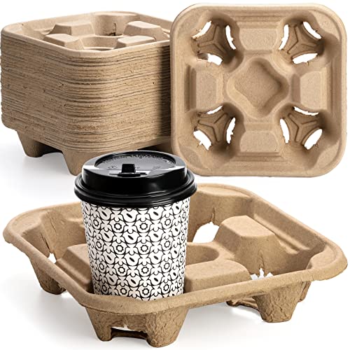 ZOOFOX 35 Pack Disposable Coffee Tray