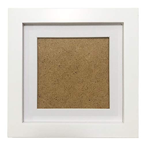 ZXT-parts 6x6 Picture Frames White with Mat 4x4 6x6 Photo Frame Square