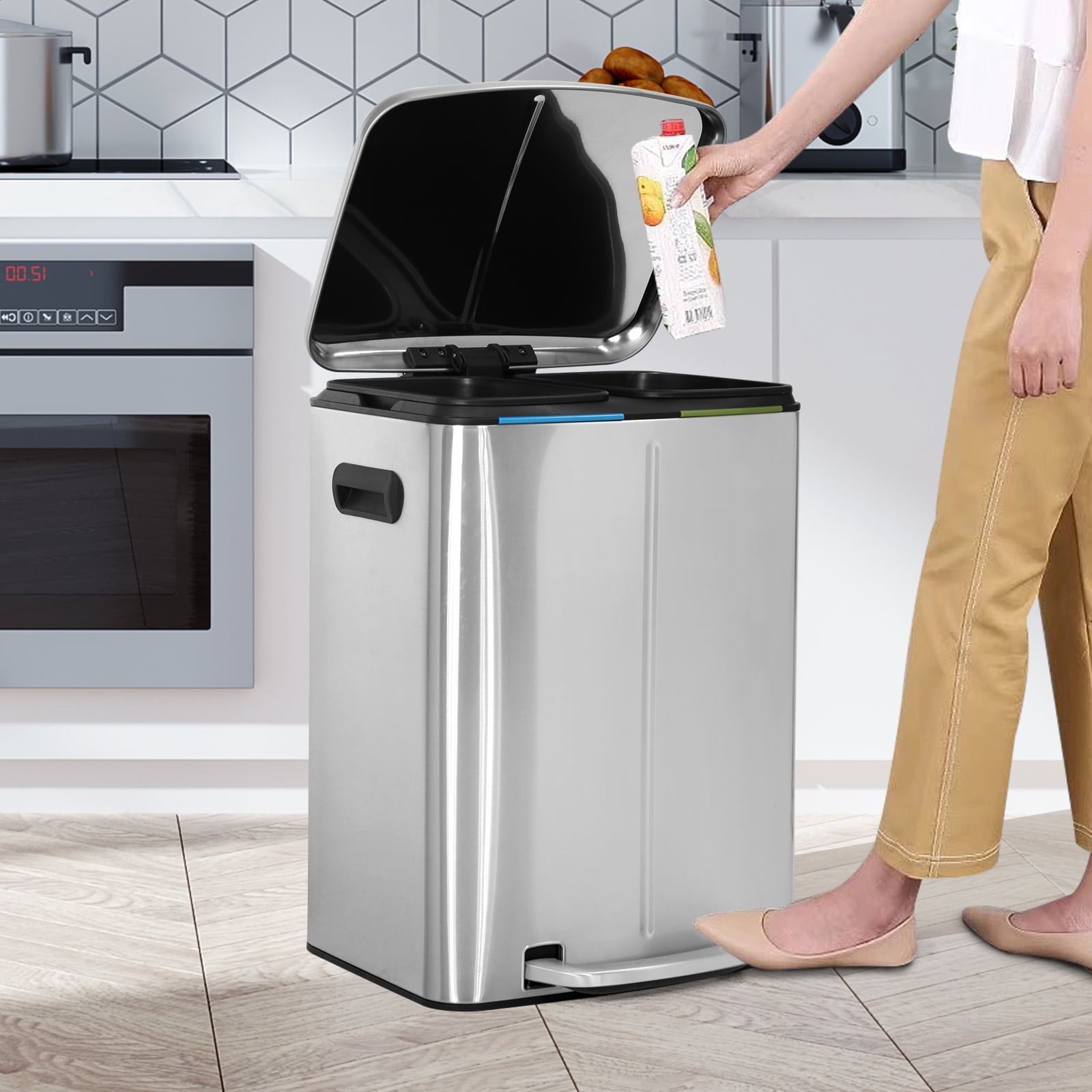11 Incredible Metal Kitchen Trash Can for 2024