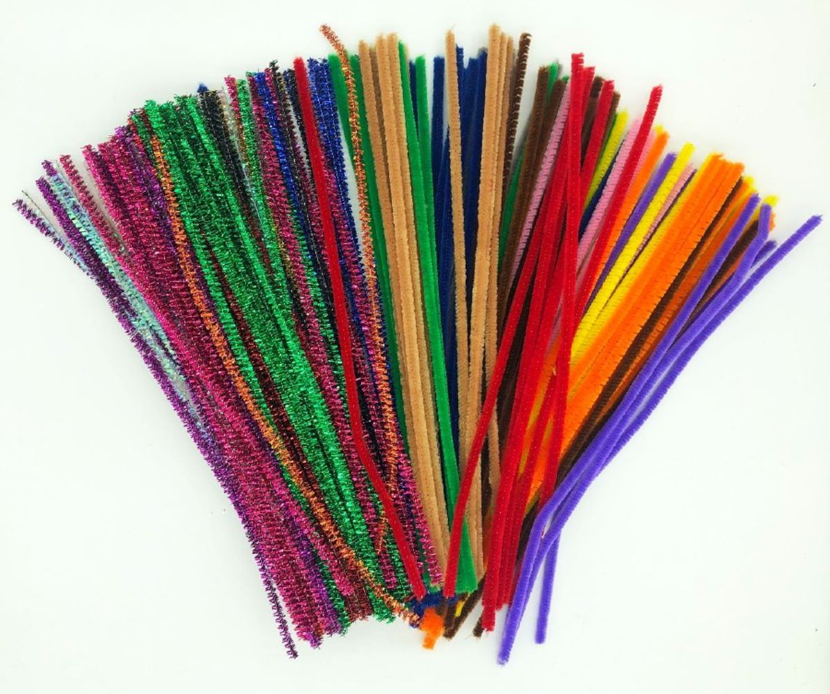 Mantello Pipe Cleaners, 176 Pack Pipe Cleaner Bulk, White Pipe Cleaners Bulk, Chenille Stems Pipe-Cleaners, Craft Supplies