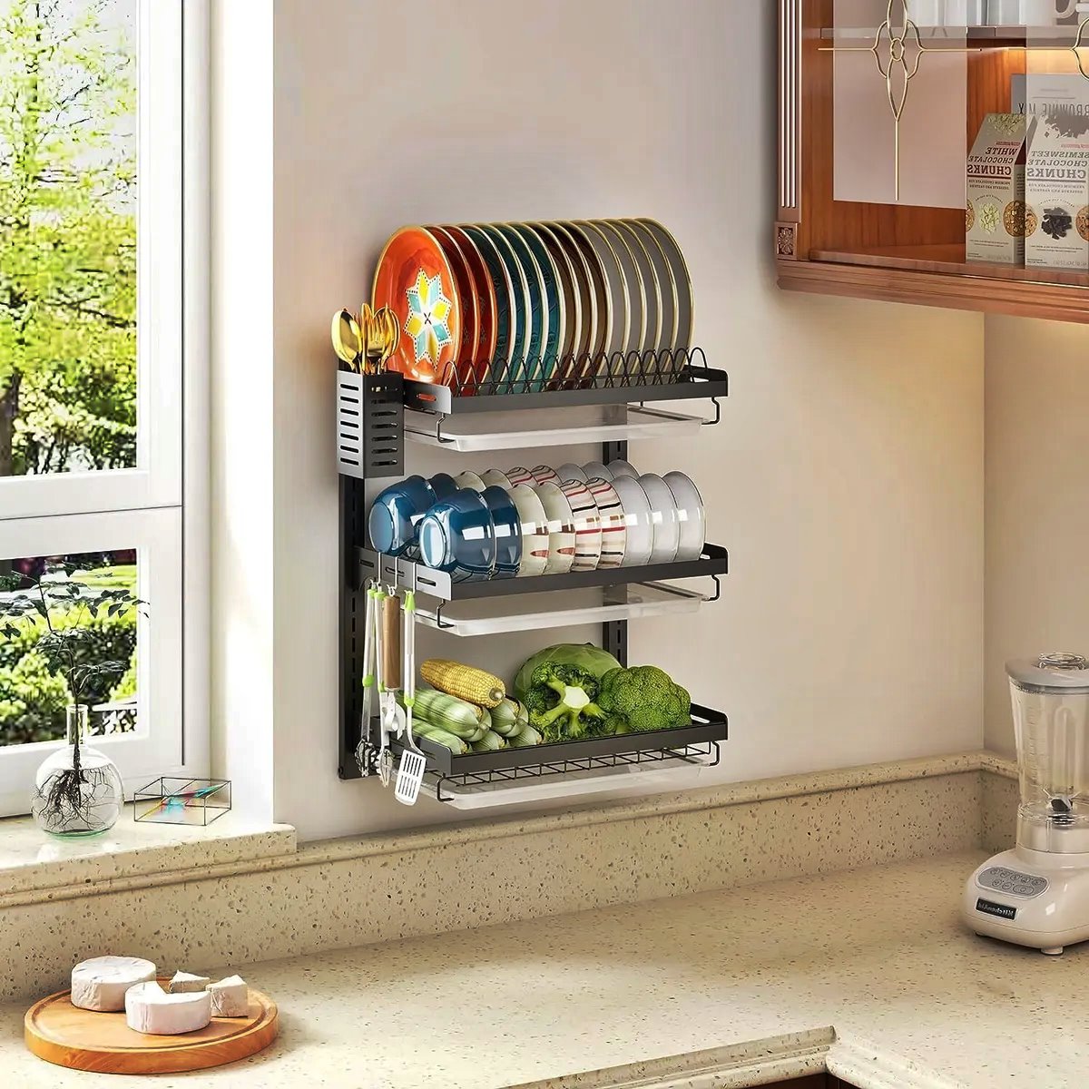 14 Amazing Wall Mounted Dish Drying Rack for 2024