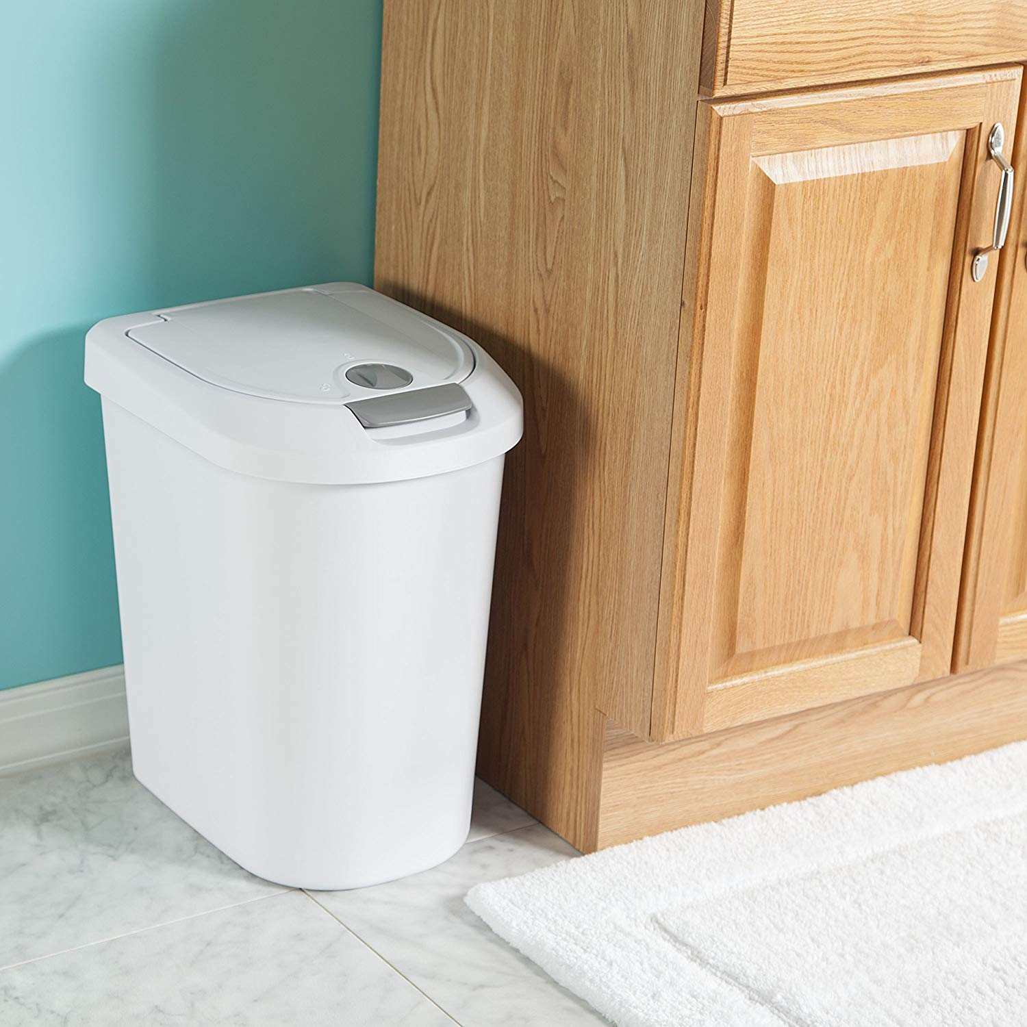 14 Superior White Bathroom Trash Can for 2024