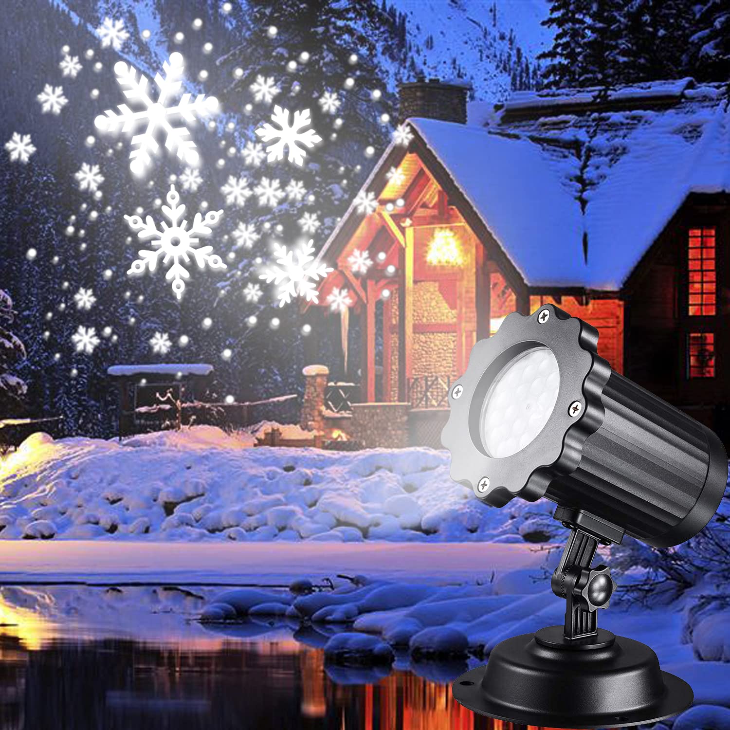 Tangkula Christmas Projector Light, Rotating LED Projection Lamp with –  tangkula