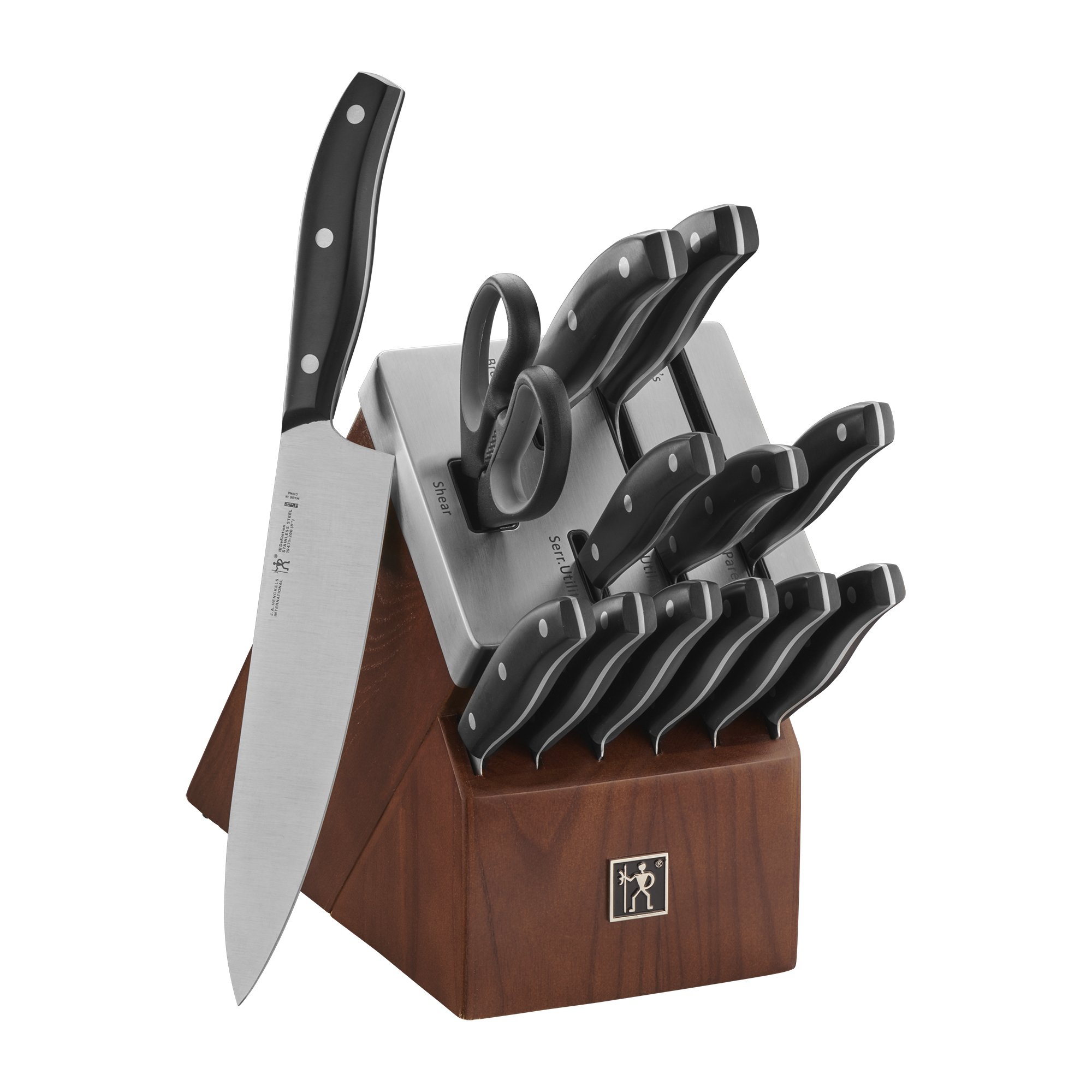 Farberware Edgekeeper Self-Sharpening Triple Riveted Cleaver Knife, 6-Inch,  Black