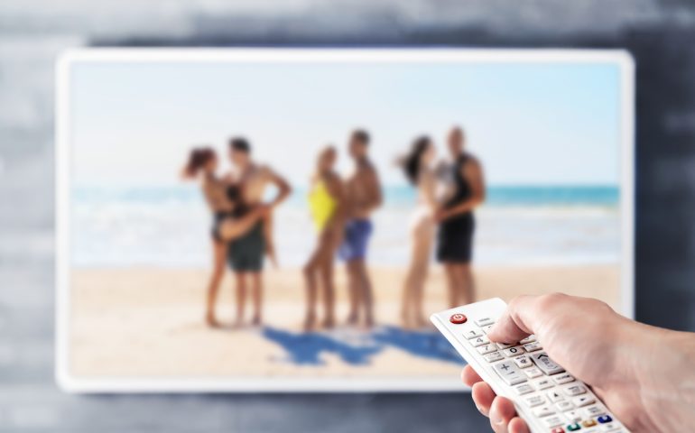 Reality tv show stream on television