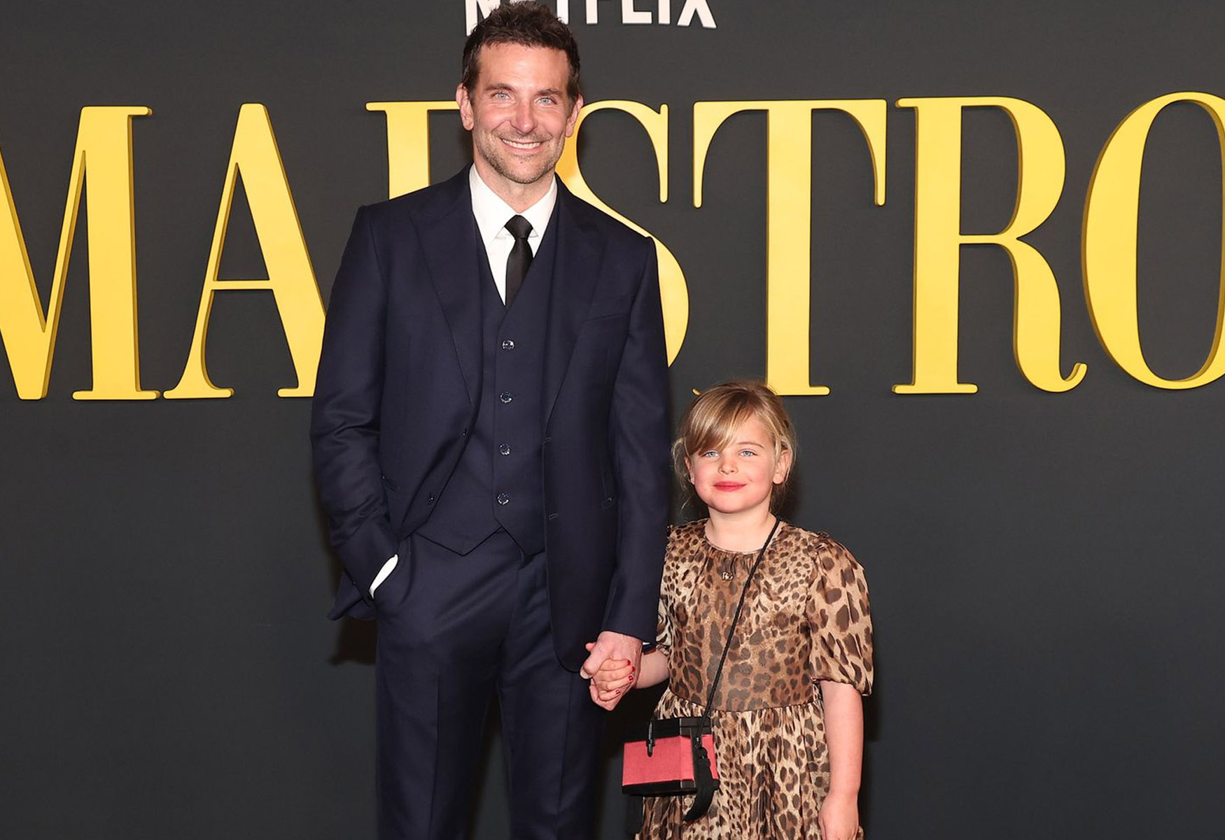 Bradley Cooper Takes Daughter Lea To ‘Maestro’ Premiere In L.A.