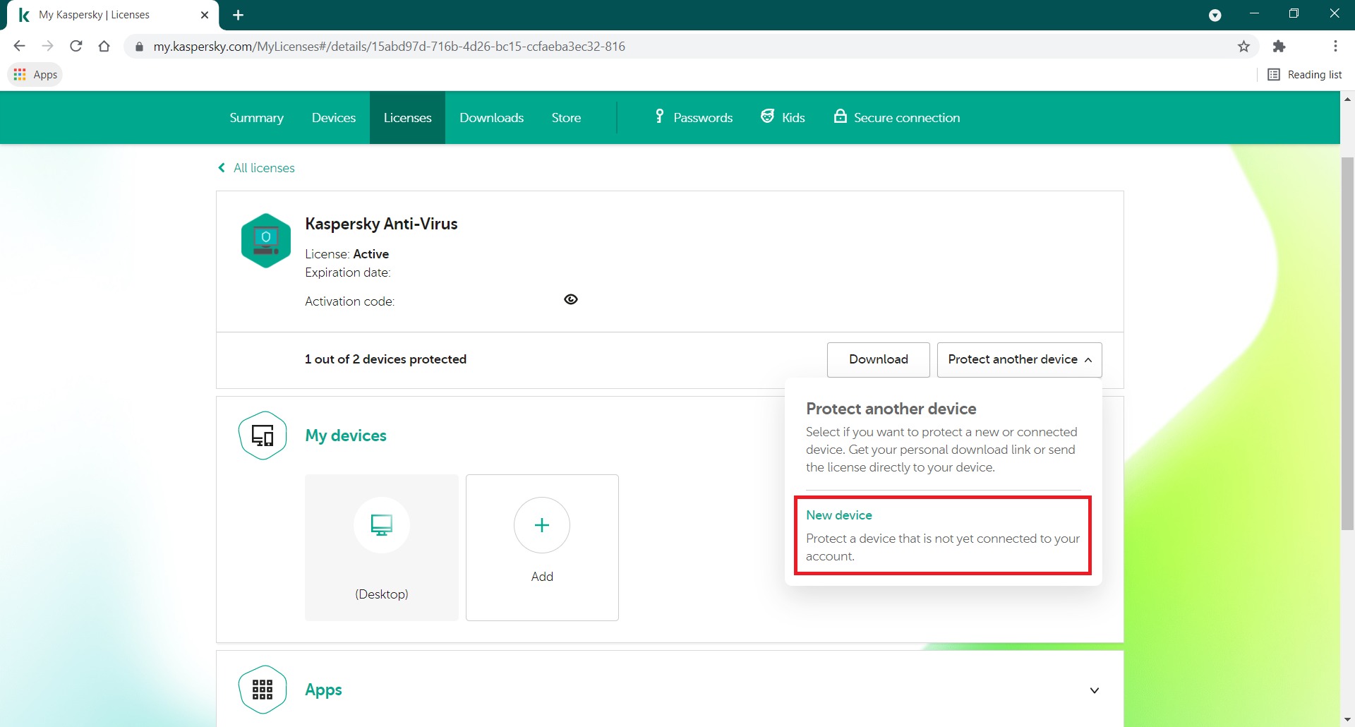 How To Add A Device To Kaspersky