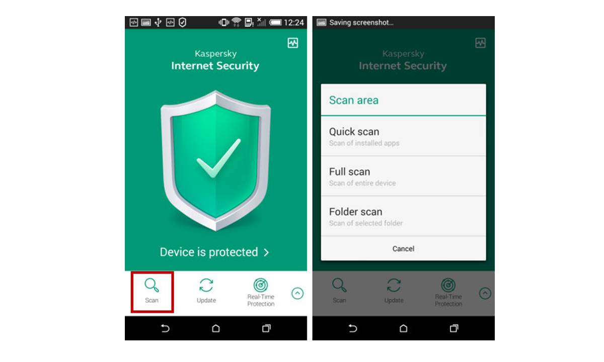 How To Scan A Phone With Kaspersky Antivirus