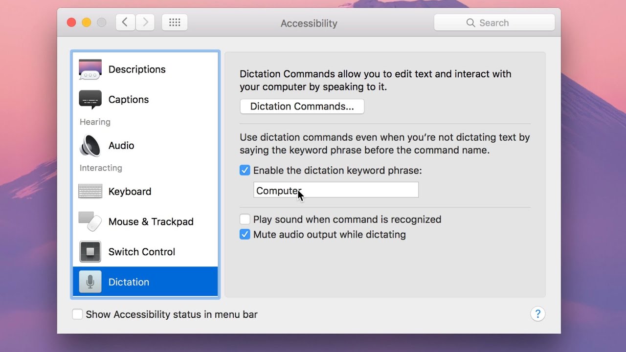 How To Set Up Voice Recognition Typing On Mac Laptop