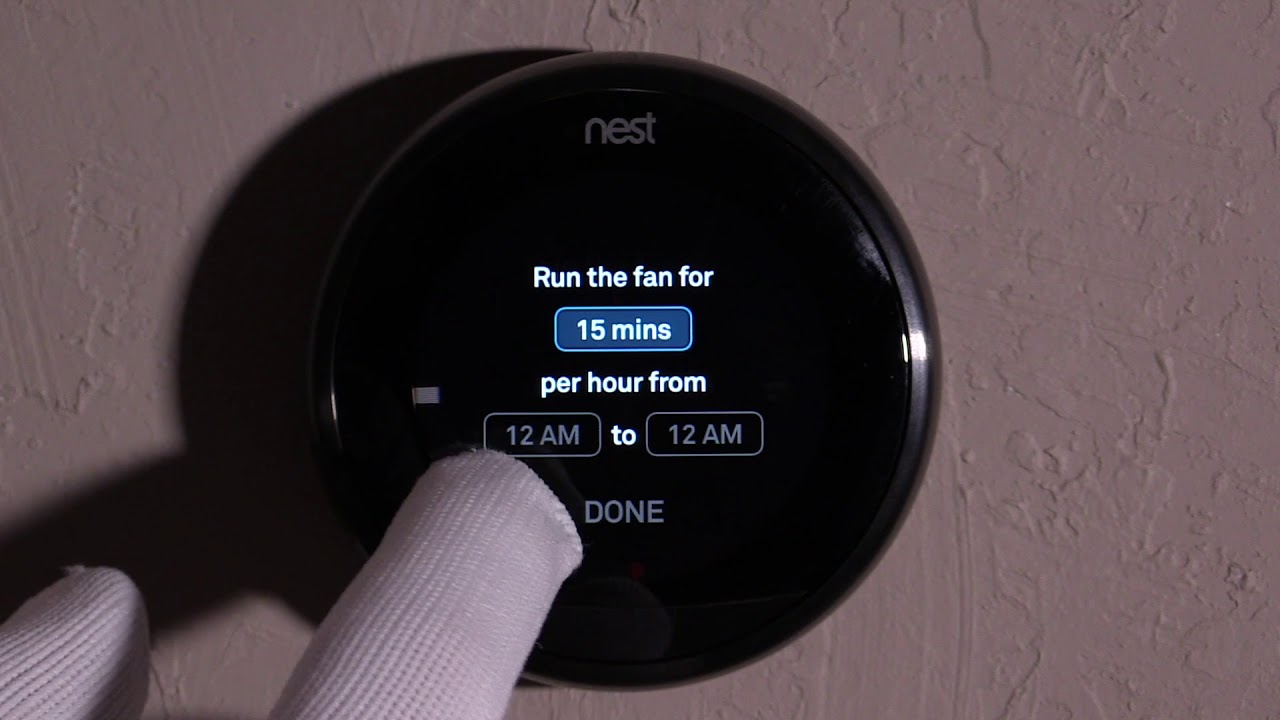 How To Turn Fan On Nest Thermostat