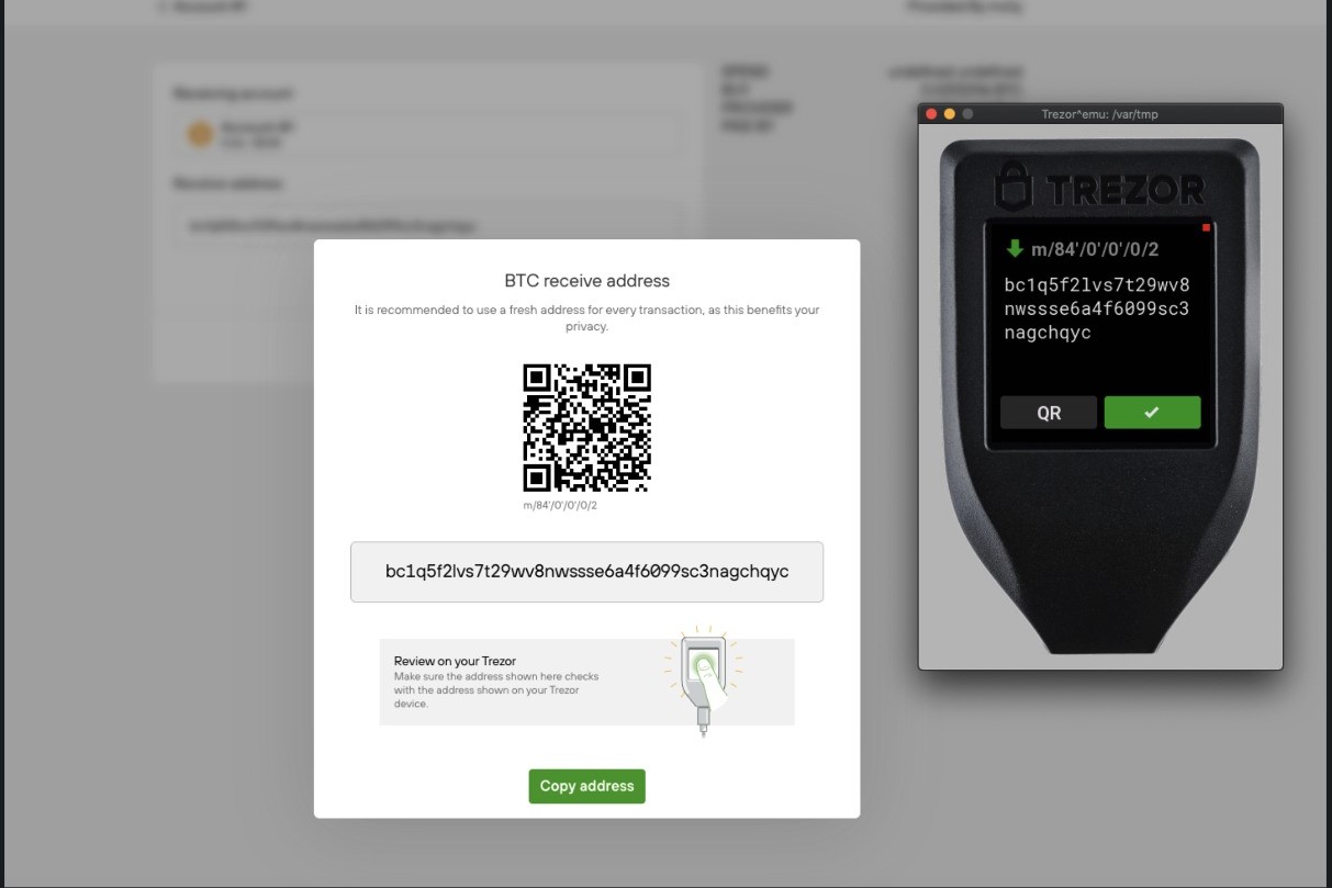 How To Use QR Code With Trezor