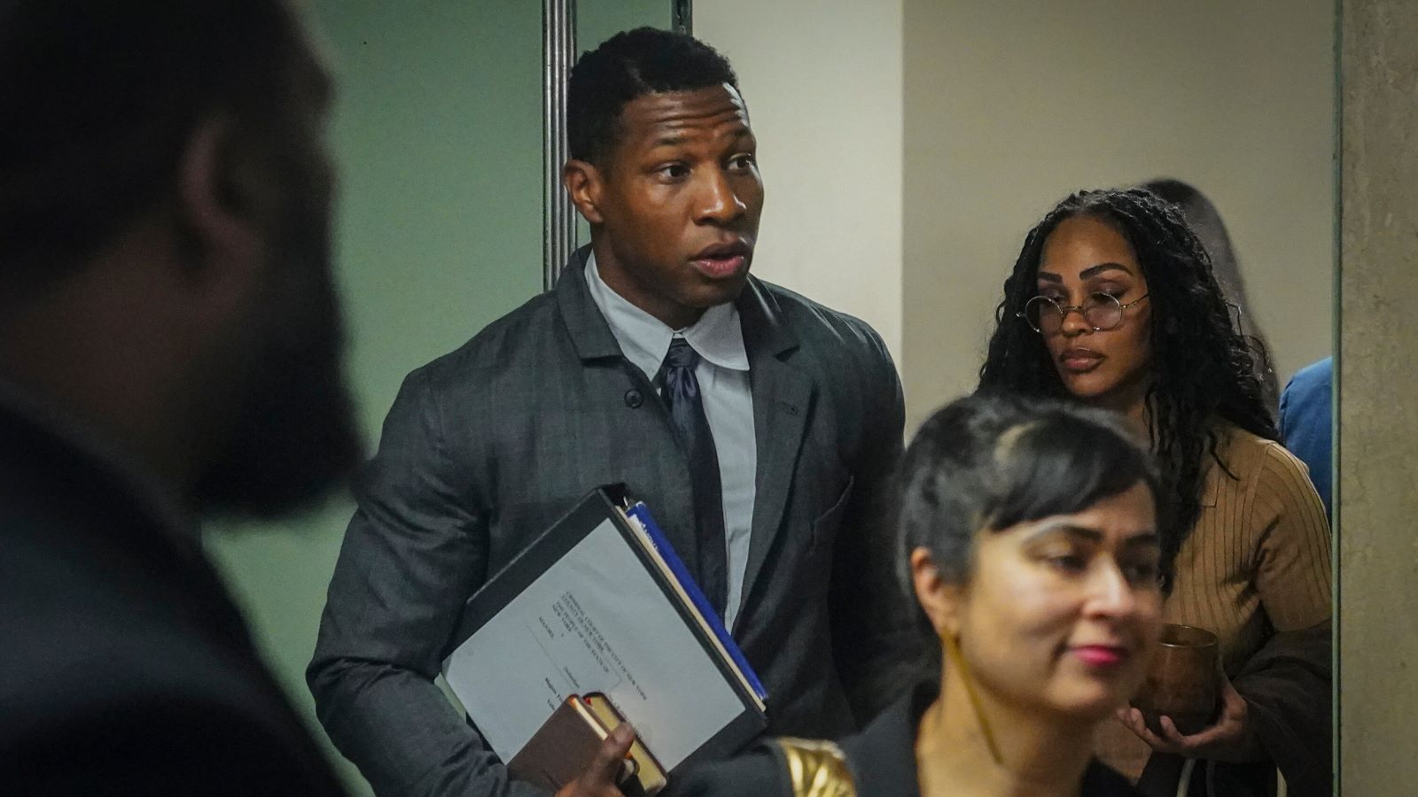 Jonathan Majors Strolls Alone In NYC After Revelations In Trial