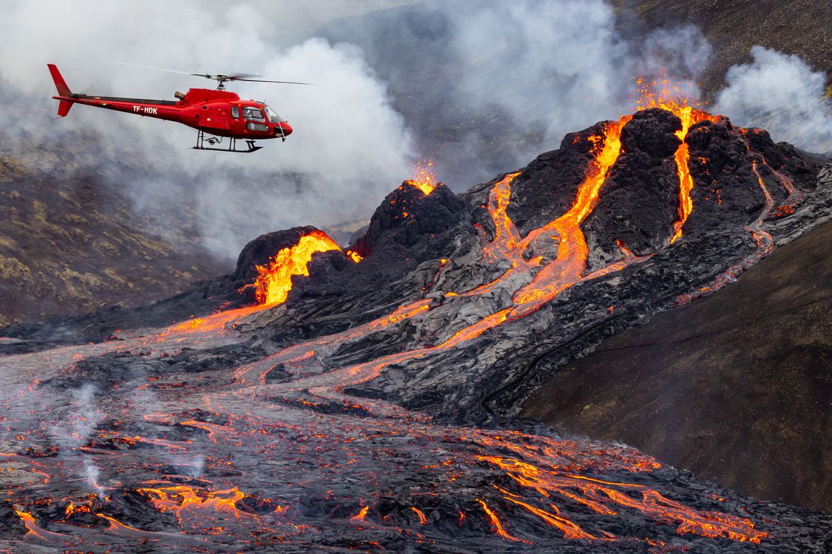 New Volcano Eruption In Iceland Lights Up The Sky With Molten Rock And Lava Flows