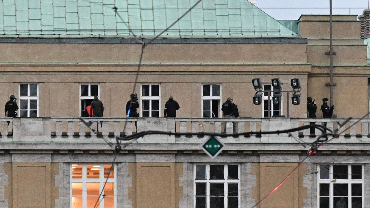 Prague University Shooting: Students Hang Off Building Ledge To Escape Gunman