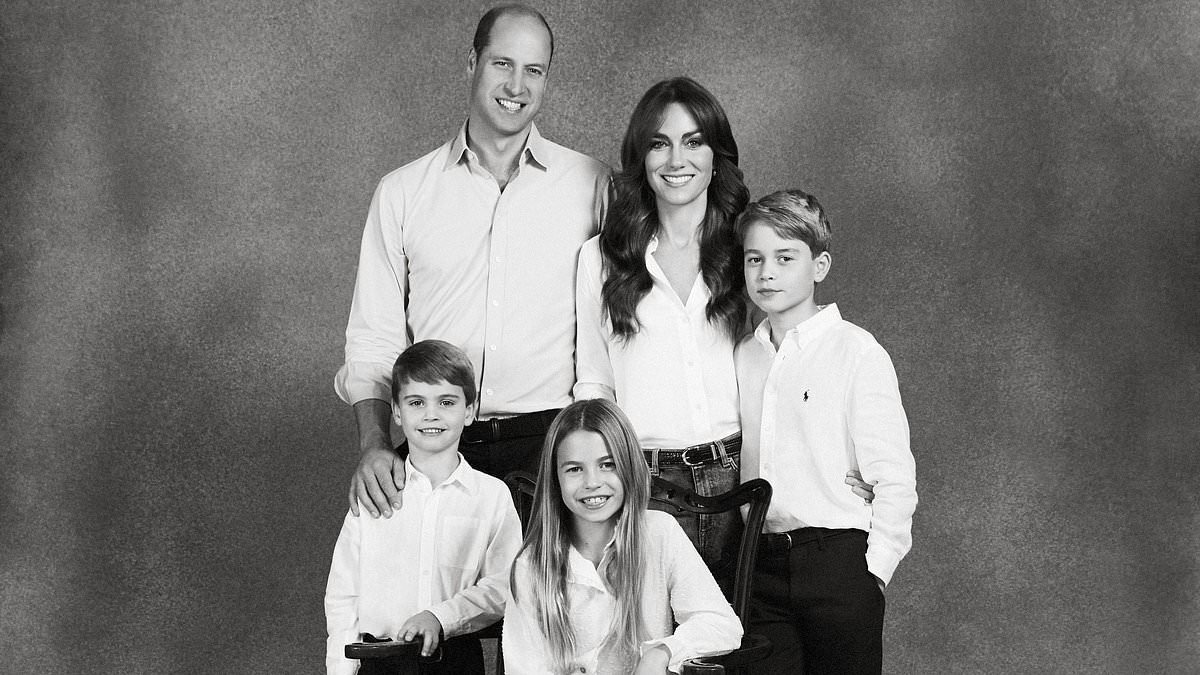 Prince William and Kate Middleton's Family Christmas Card A Casual and