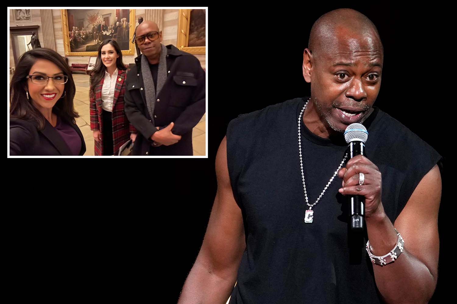 rep-lauren-boebert-takes-selfie-with-dave-chappelle-on-capitol-hill