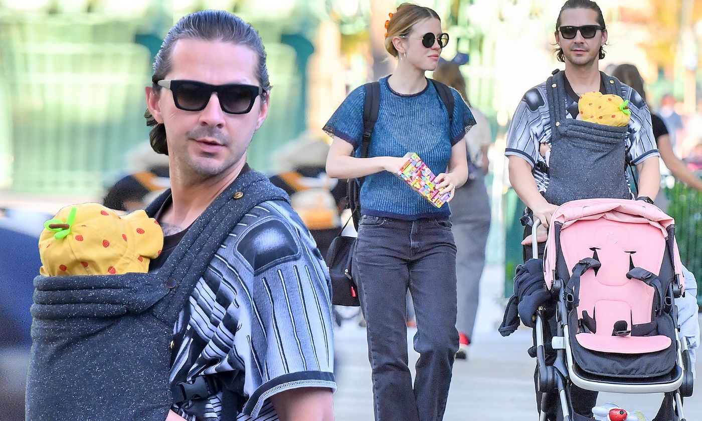 Shia LaBeouf Spotted At Universal Studios Hollywood With Daughter Isabel