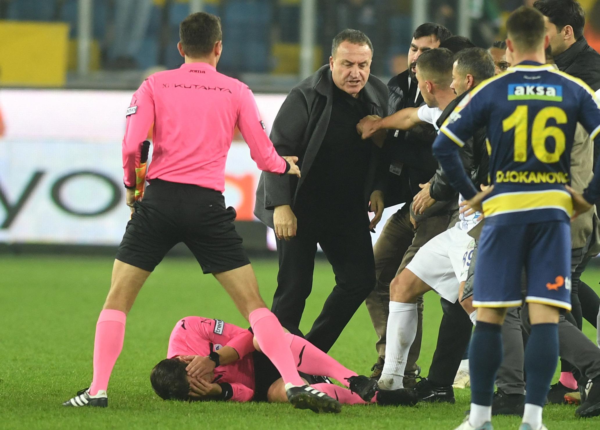 Turkish Soccer Club President Arrested For Attacking Referee After Game