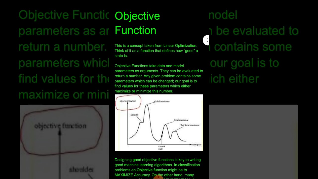What Is Objective Function In Machine Learning