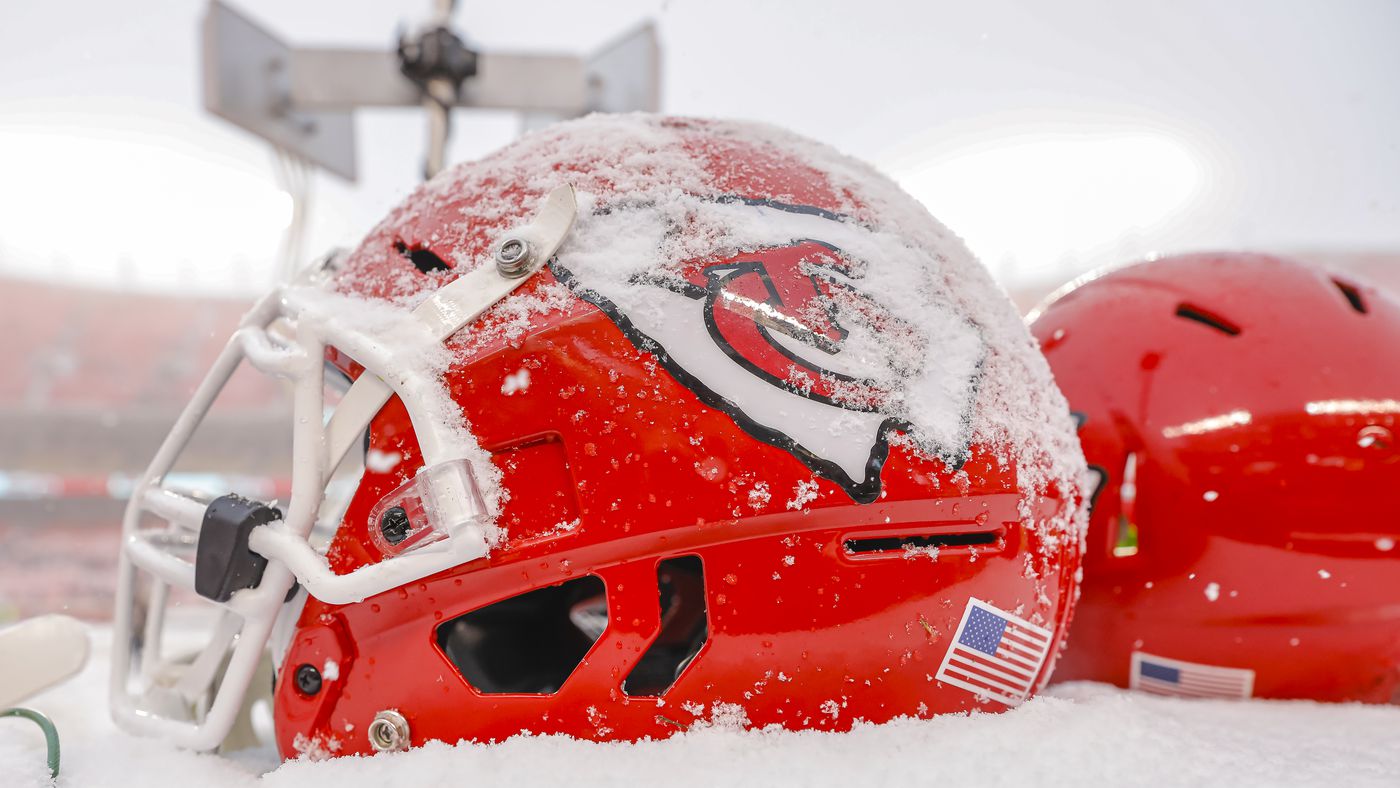 Arrowhead Stadium Covered In Snow Ahead Of Chiefs Vs. Dolphins Playoff Game
