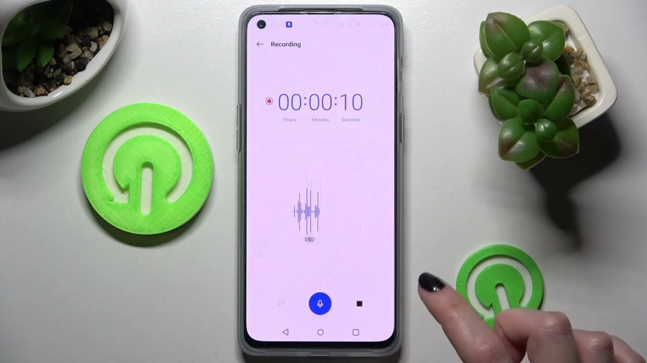 Ending Voice Recording On OnePlus Nord