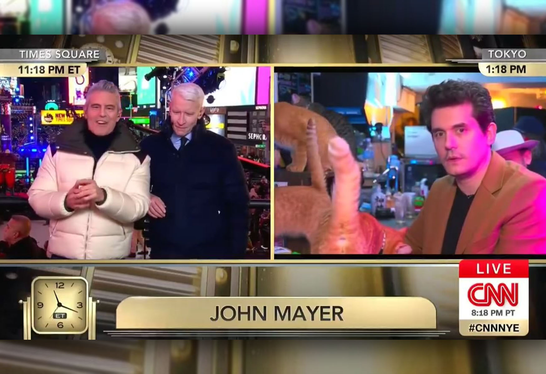 john-mayers-hilarious-new-years-eve-cat-cafe-appearance-leaves-anderson-cooper-and-andy-cohen-in-stitches