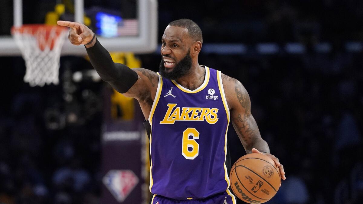 LeBron James Reacts To Overzealous Fan Rushing Lakers Bench
