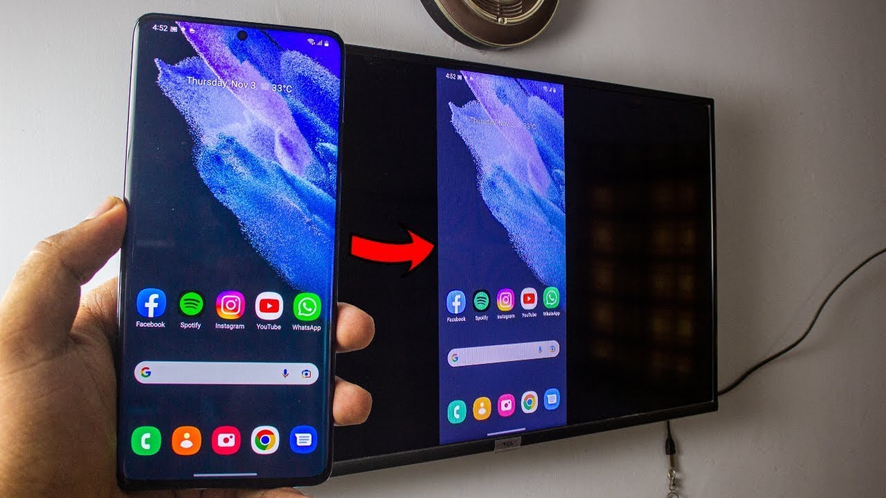 Sharing Your Samsung Phone Screen With TV