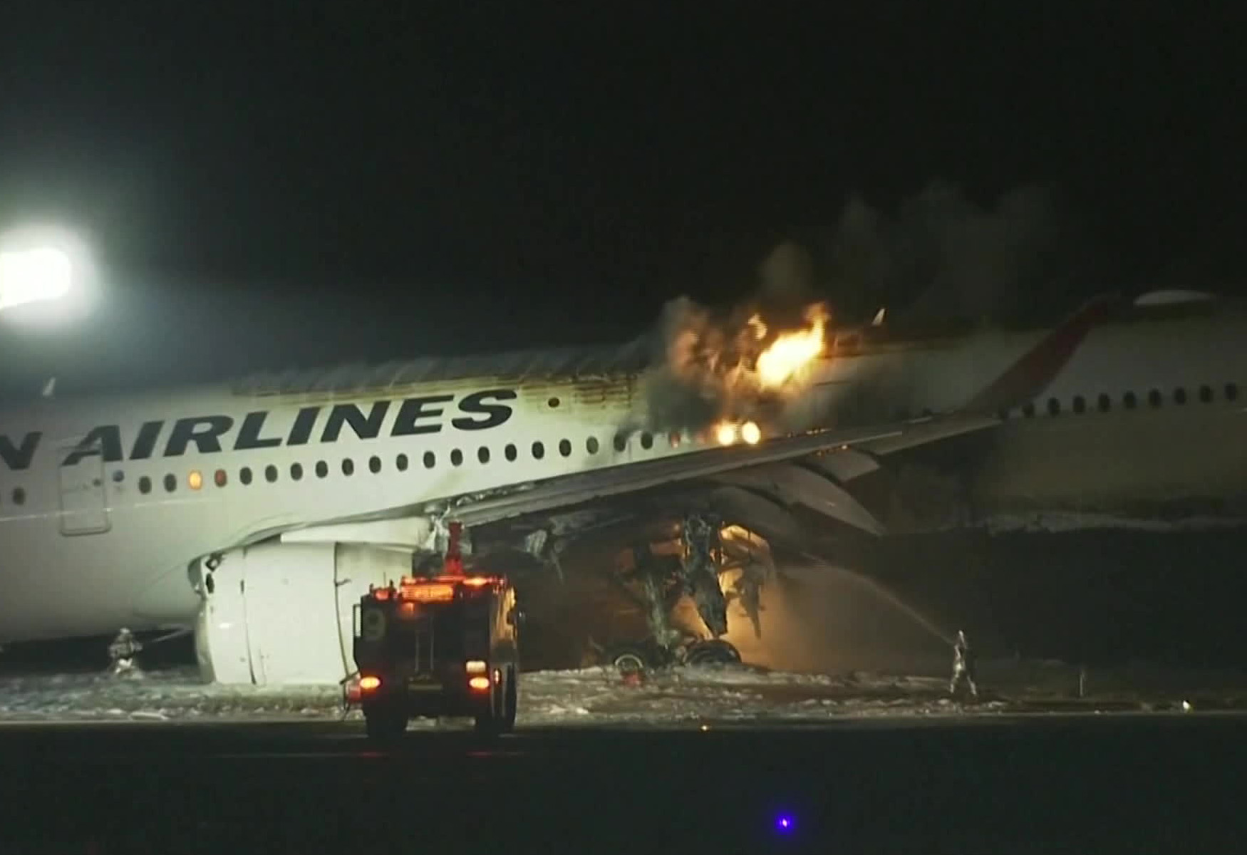 Tragic Plane Collision At Tokyo Airport Leaves Five Dead