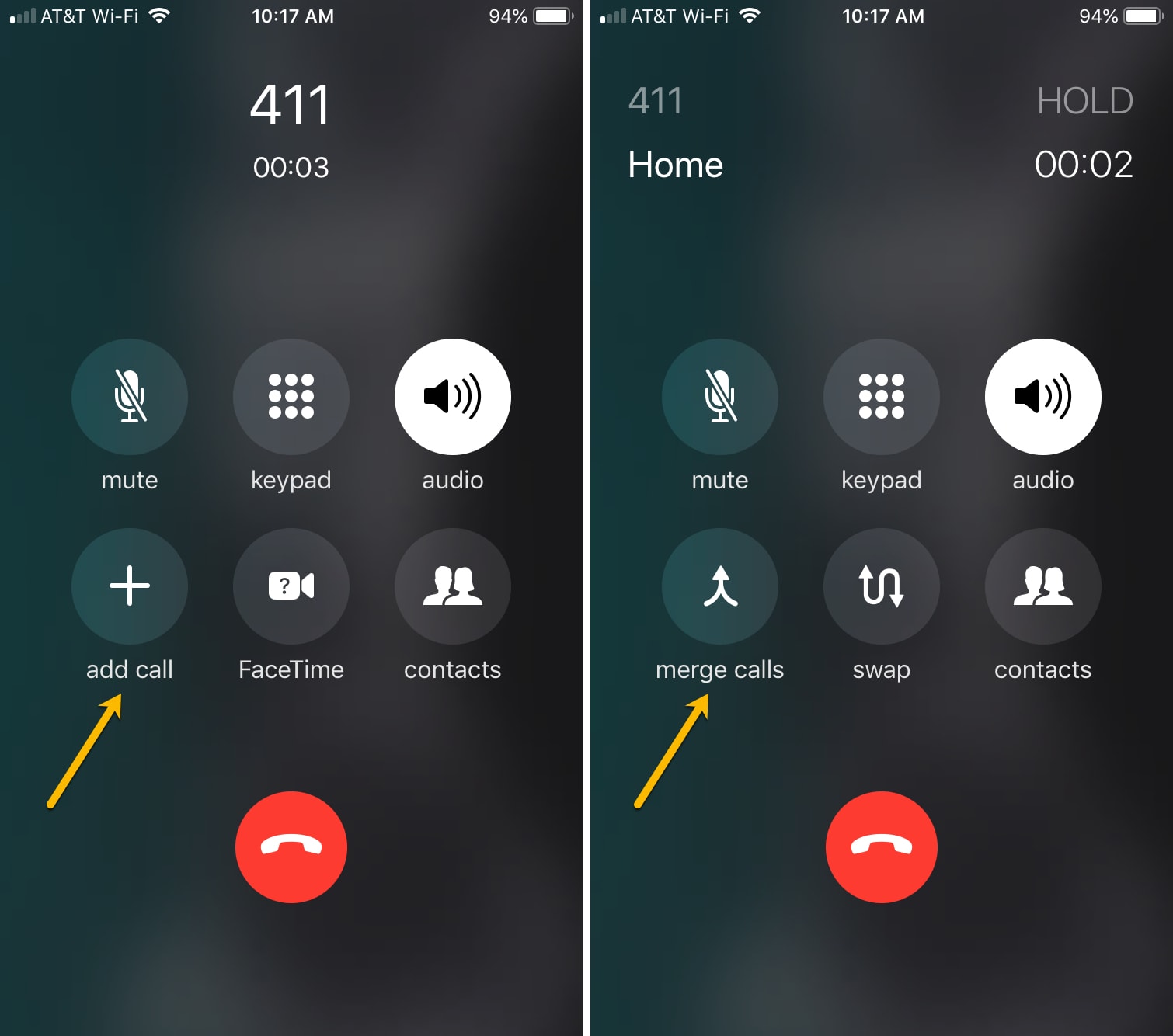 3-Way Call Setup: Initiating On IPhone 10