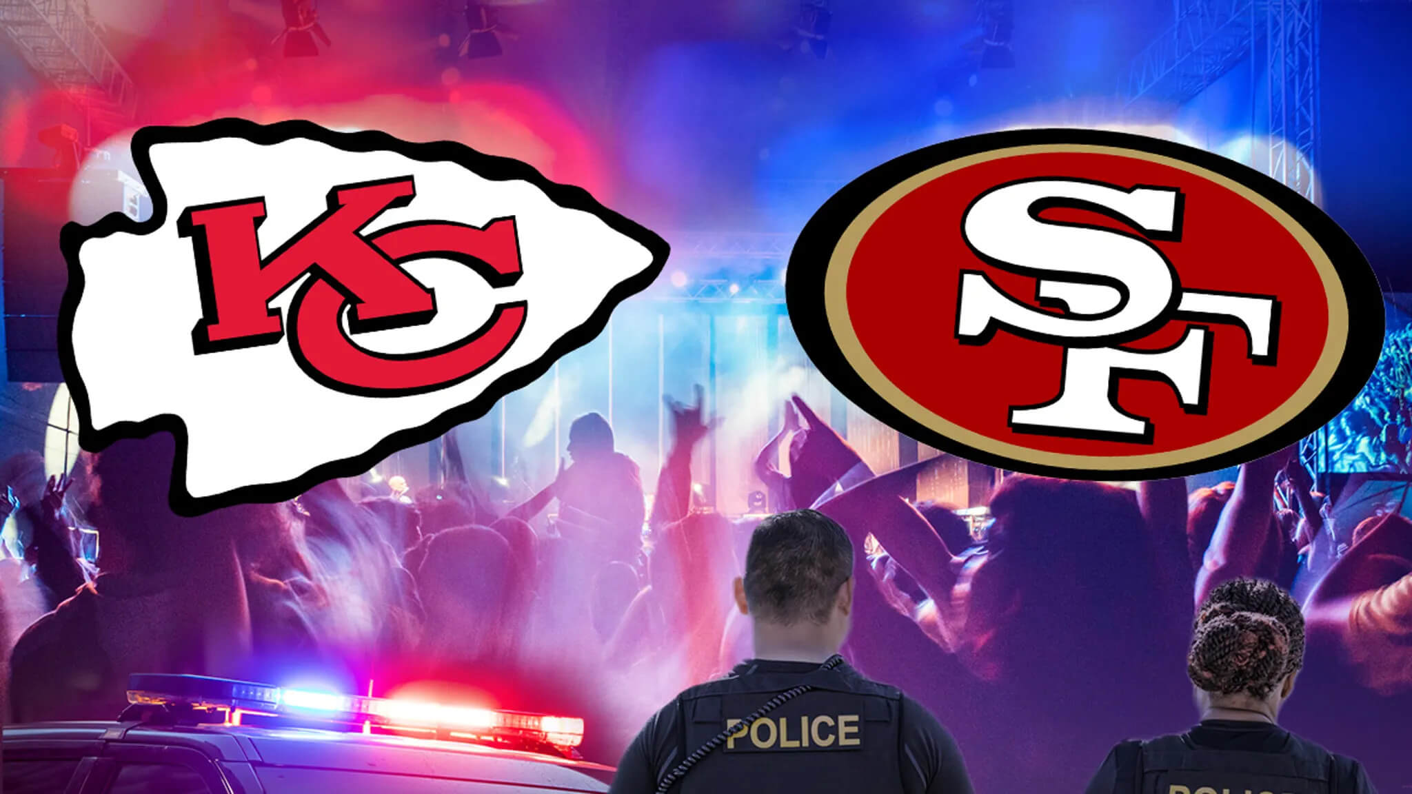 Chiefs And 49ers Super Bowl After-Parties And Heavy Police Presence