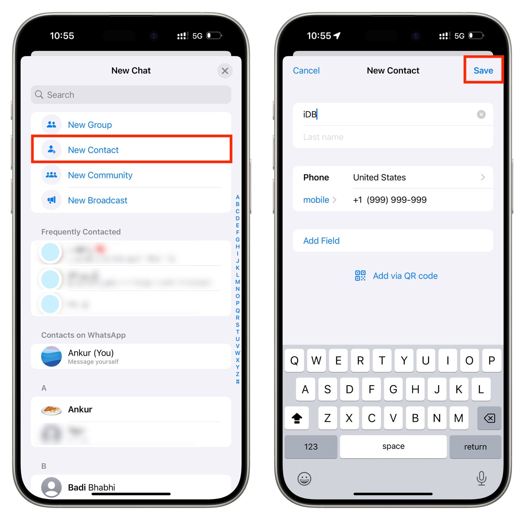 Contact Management: Adding Phone Numbers On IPhone 10