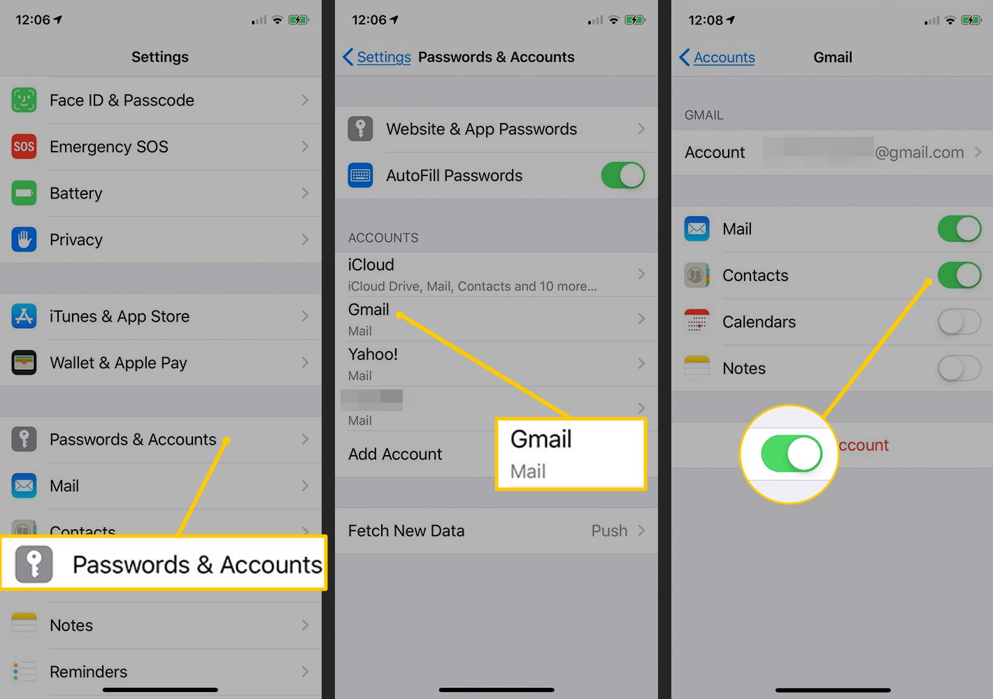 Gmail Contact Sync: Synchronizing Contacts On IPhone 10
