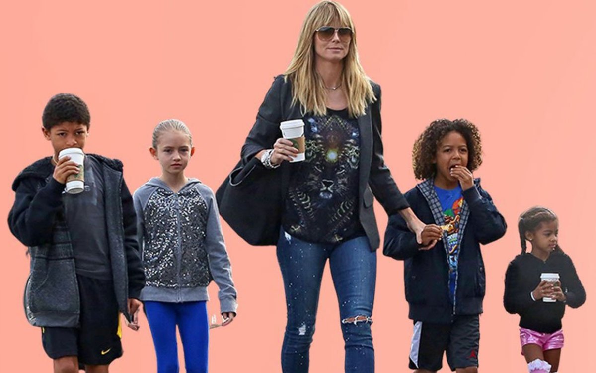 Heidi Klum’s Kids Remind Her To Put A Top On Around Their Friends