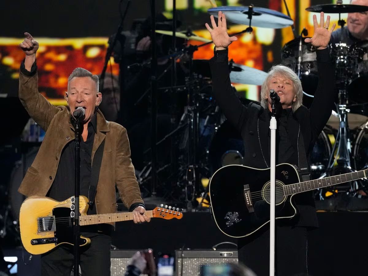 Jon Bon Jovi And Bruce Springsteen Rock The Stage Together In LA
