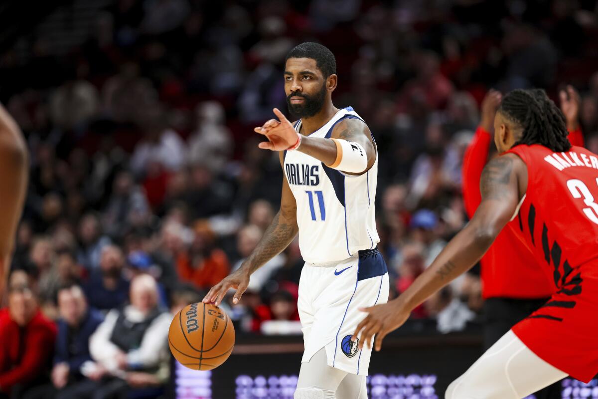Kyrie Irving Takes A Dig At NYC Mayor Eric Adams During Mavs-Nets Game