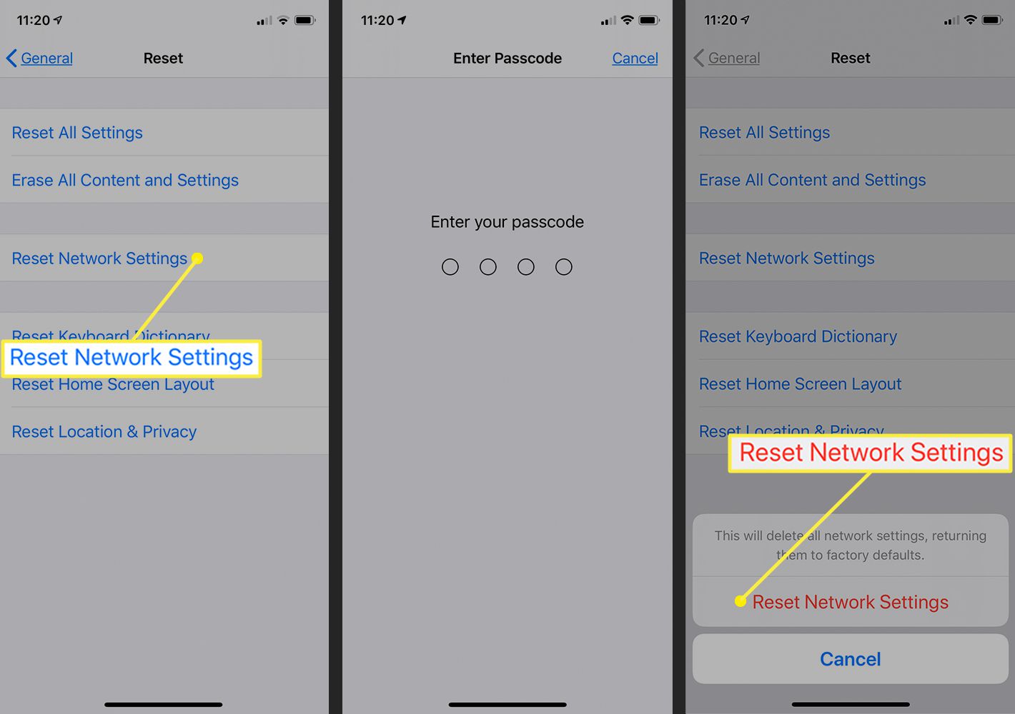 network-reset-resetting-network-settings-on-iphone-11-pro