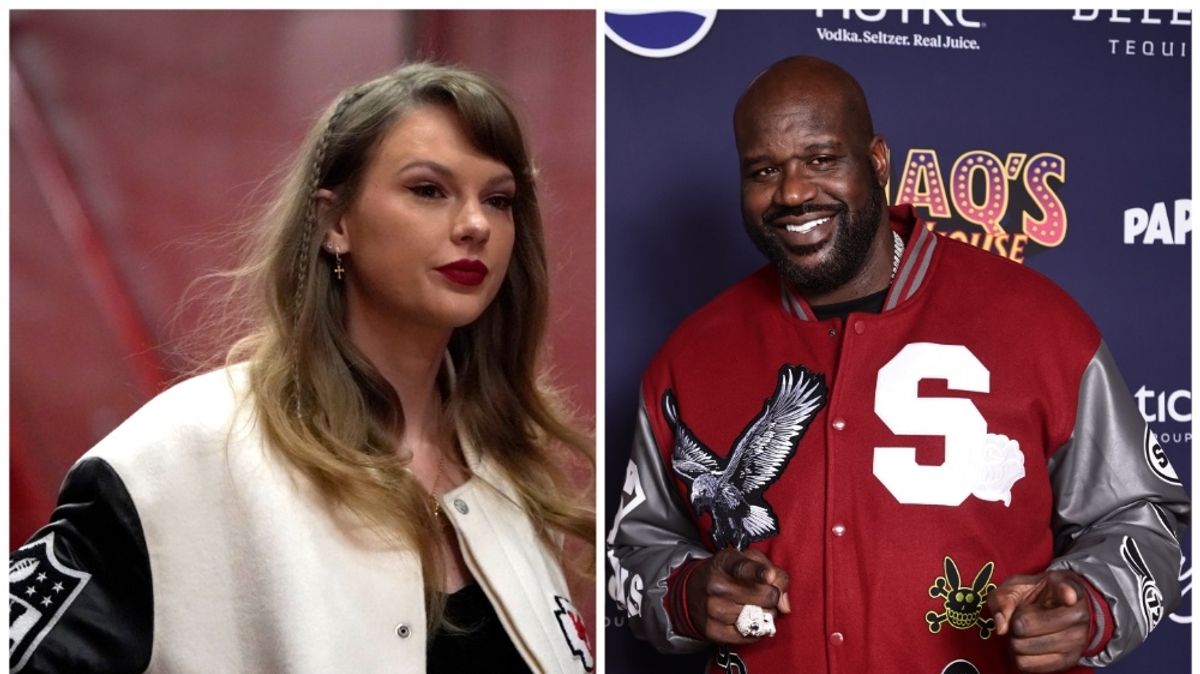 Shaquille O’Neal’s Surprise Encounter With Taylor Swift And Ice Spice At The Super Bowl