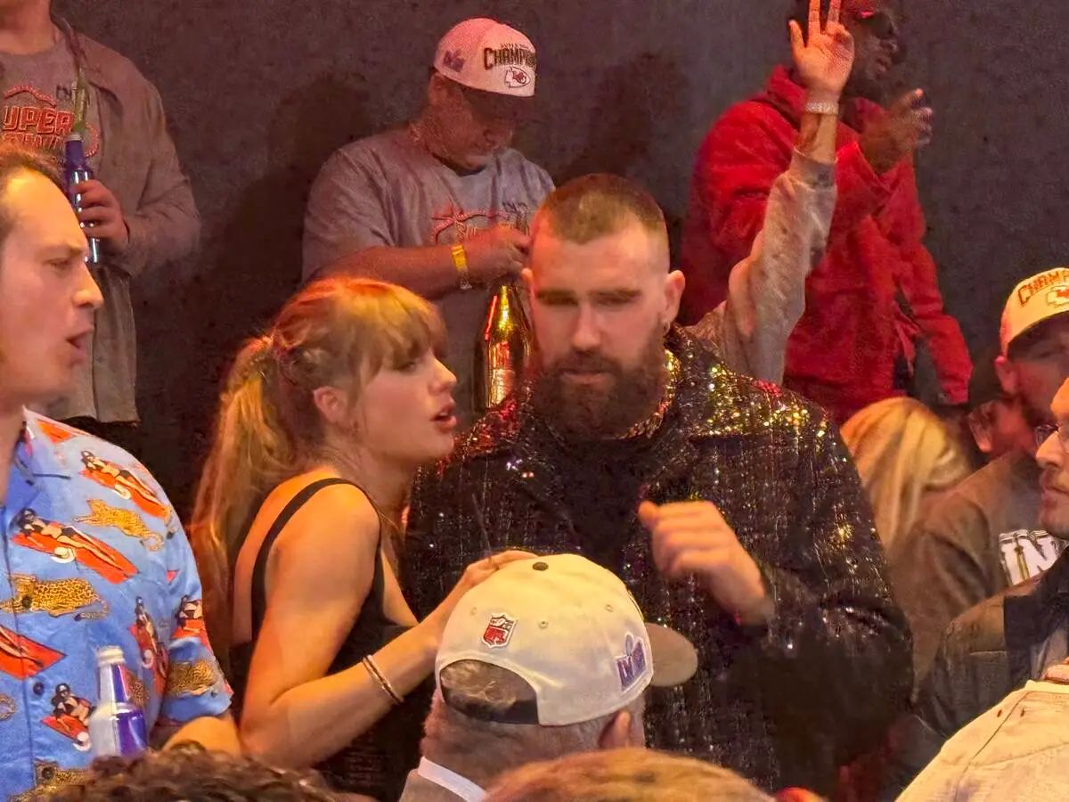 Taylor Swift And Travis Kelce Party With Megan Fox And MGK At Super Bowl After-Party