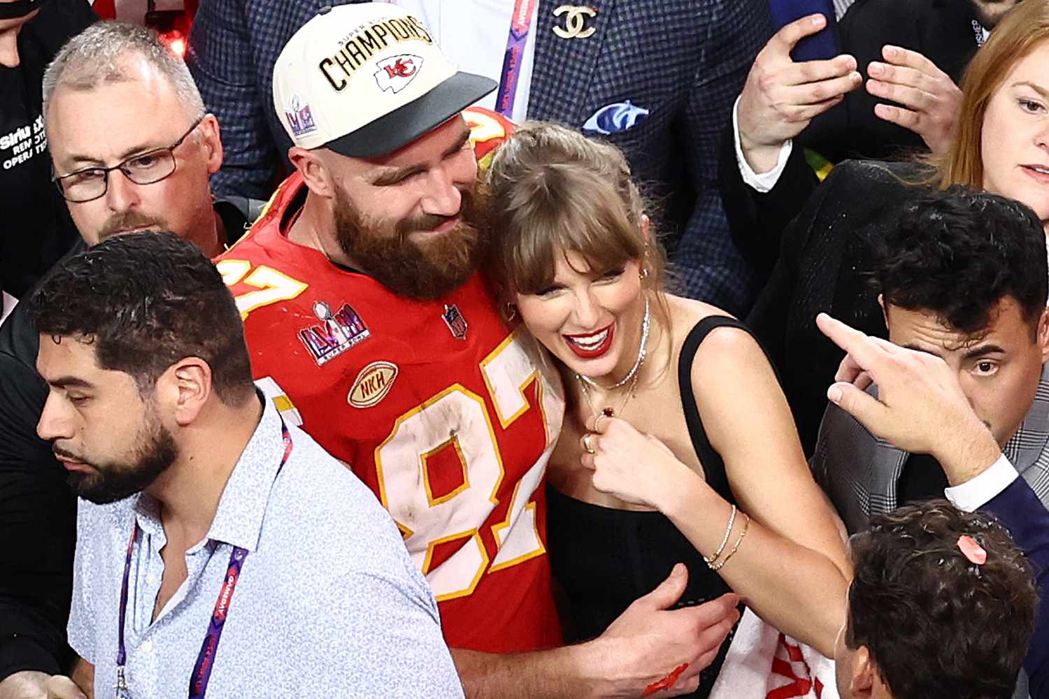 Taylor Swift Celebrates Super Bowl Win With Travis Kelce