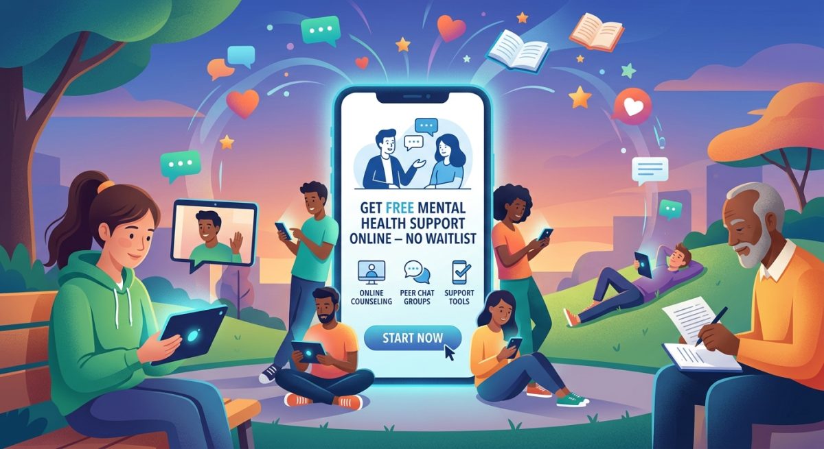 How to Get Free Mental Health Support Online Without a Waitlist